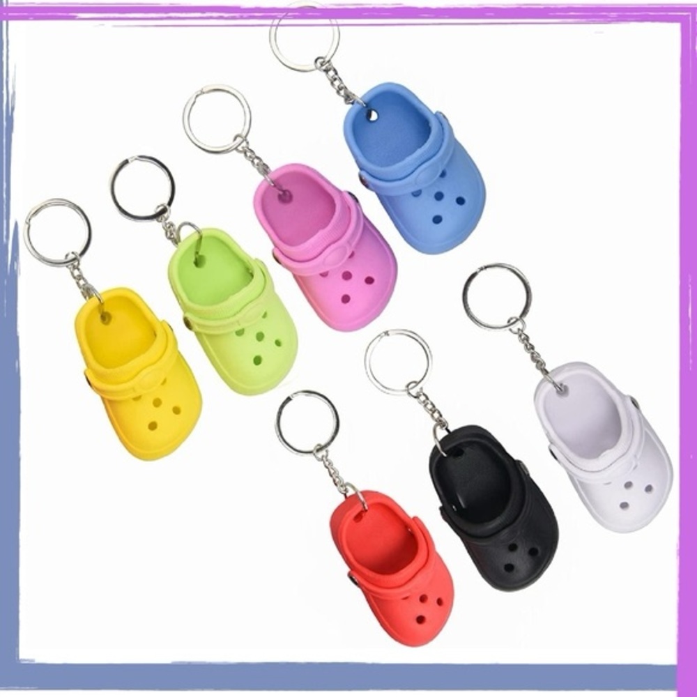 Mini Crocs Keychain Backpack Bag Charms